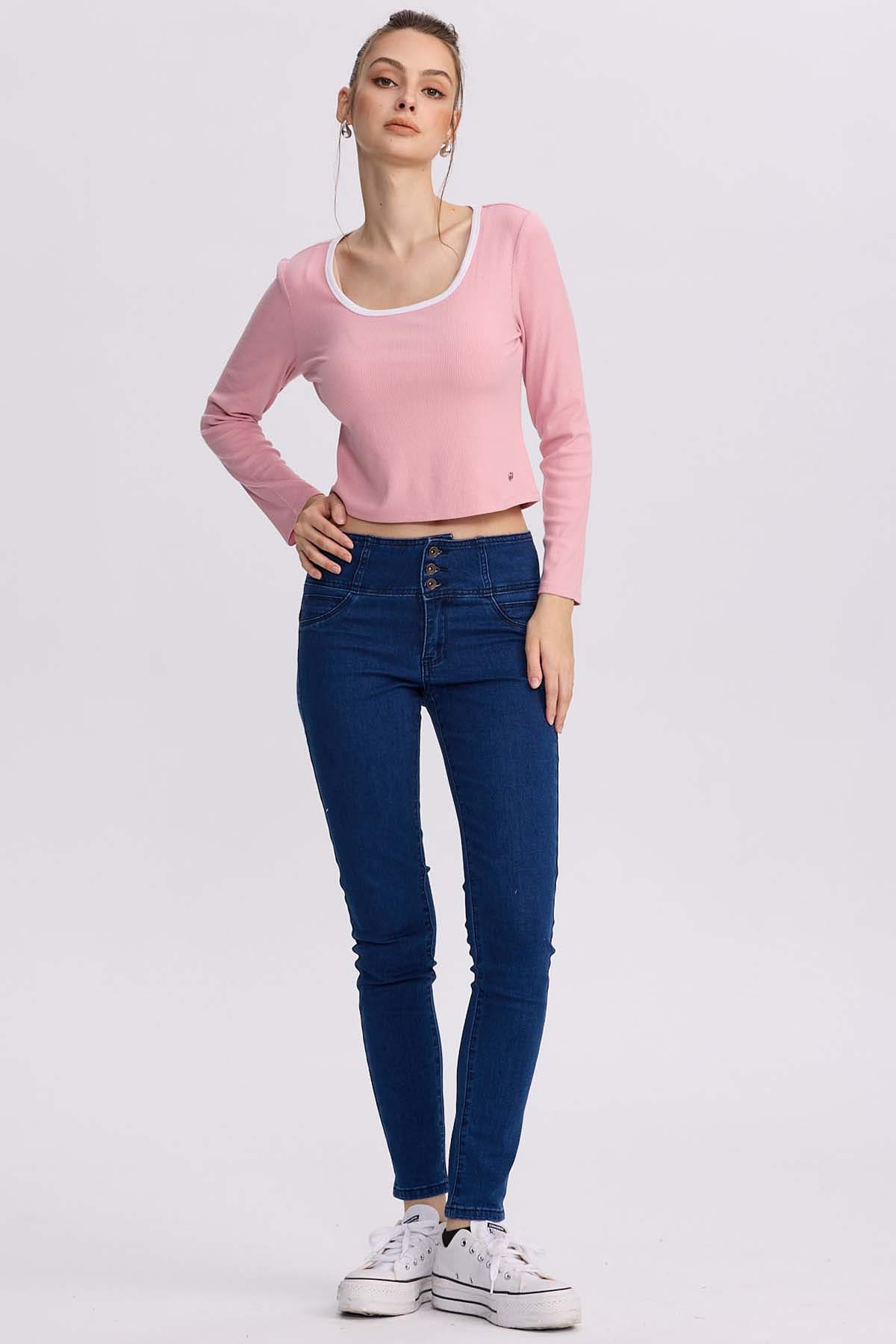 Polera Mujer Canalé Fucsia