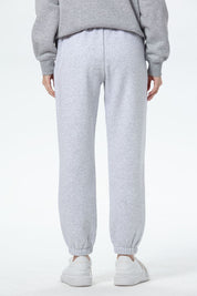 Pantalón Buzo Mujer Jogger Gris Melange