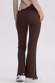 Pantalón Mujer Flare Rib Cafe