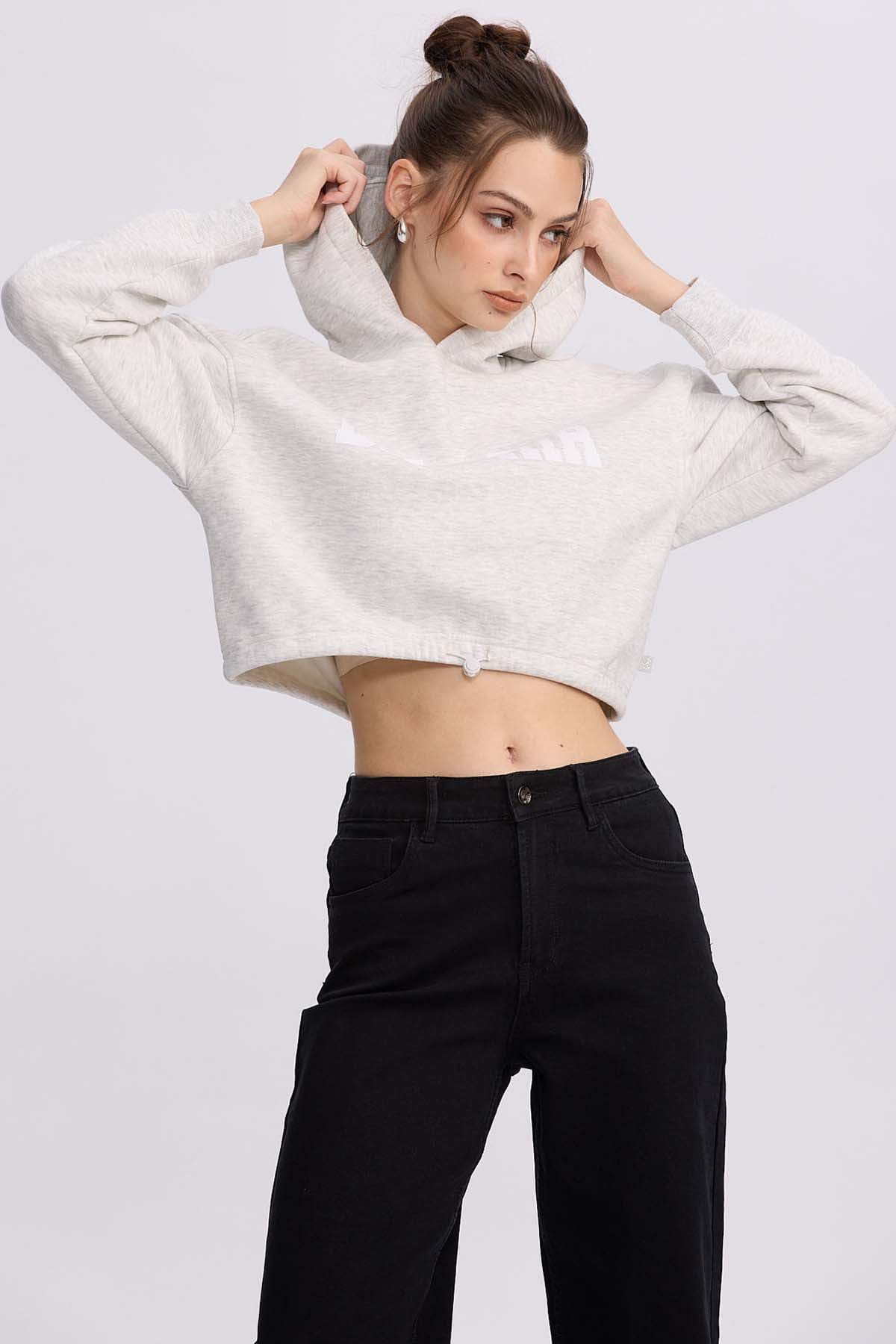 Polerón Mujer Cropped Cafe – Fashion´s Park