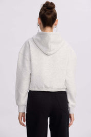 Polerón Mujer Cropped Cafe