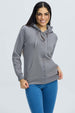 Polerón Mujer Hoodie Gris Oscuro