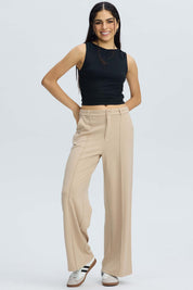 Pantalón Mujer Sastrero Beige Beige / 36