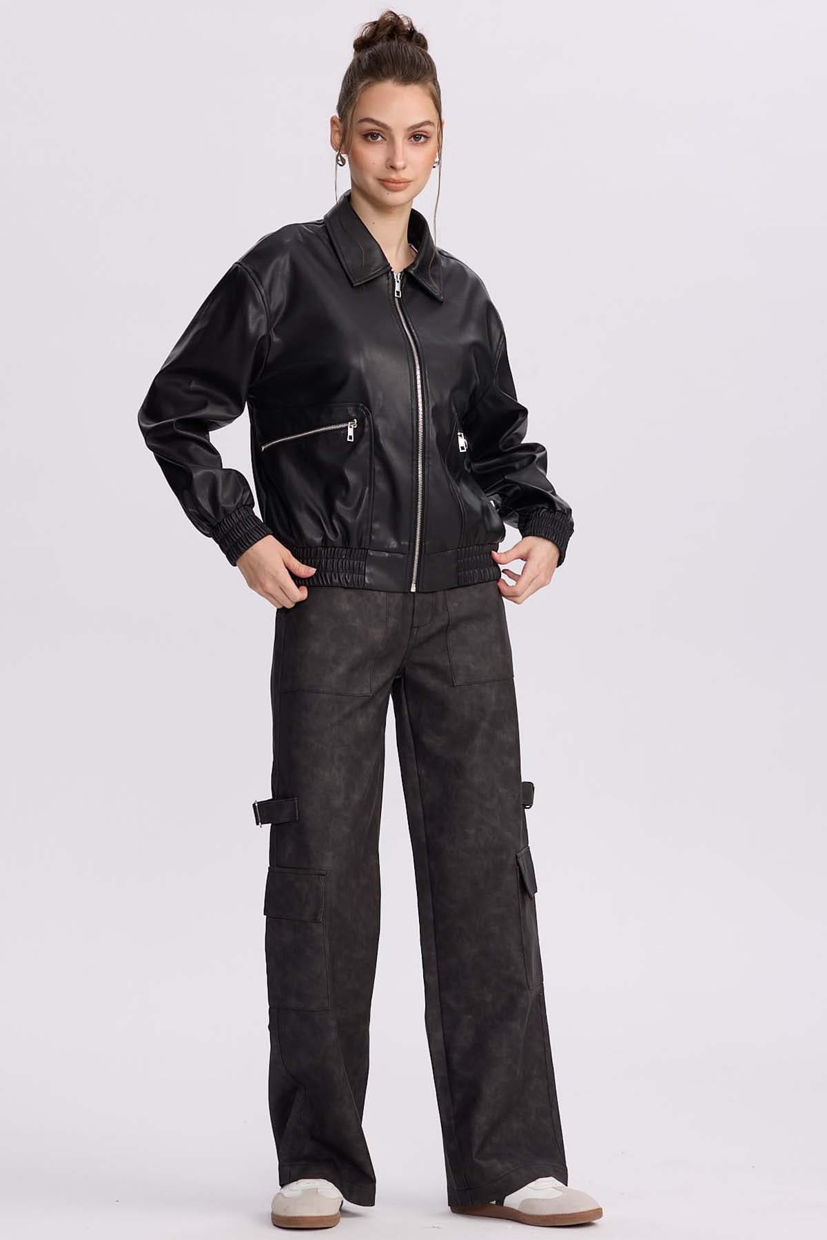Chaqueta Mujer Bomber Negro