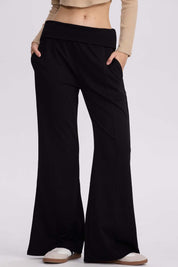 Pantalón Buzo Mujer Pretina Negro