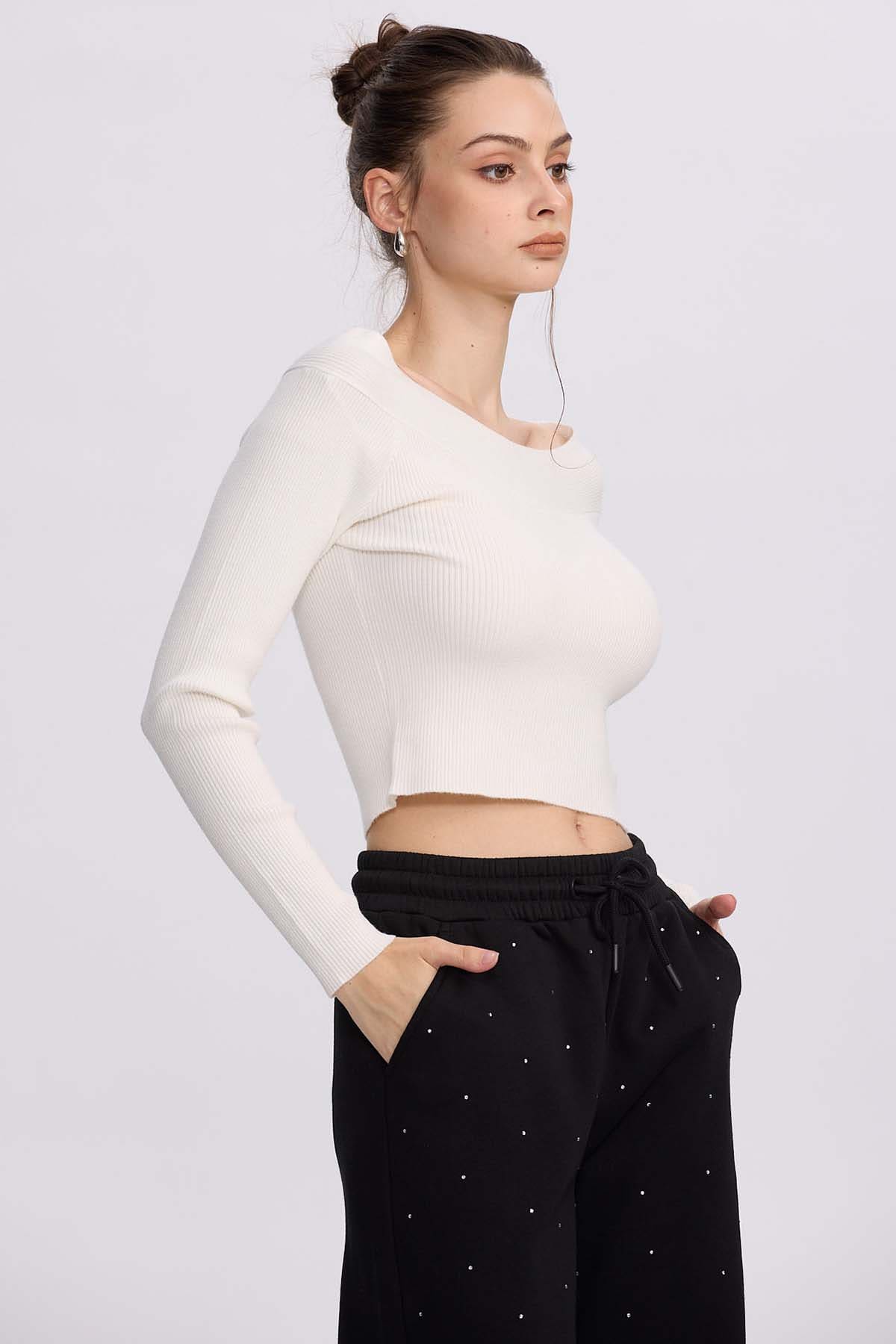 Sweater Mujer Bardot Crudo
