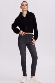 Sweater Mujer Full Zipper Negro