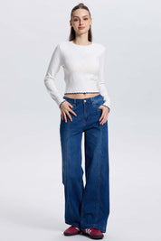 Sweater Mujer Calado Crudo