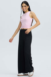 Polera Mujer Drapeada Palo Rosa Rosado / XL