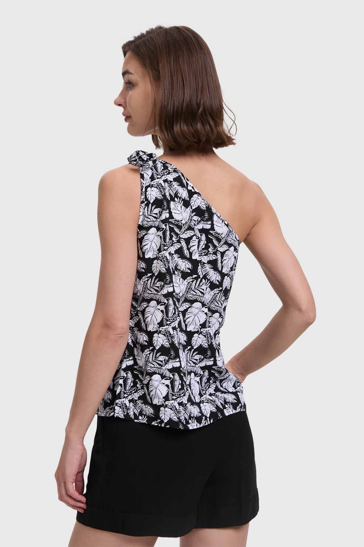 Blusa Mujer Pabilo Ancho Negro