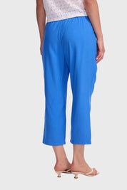 Pantalón Mujer Slim Tobillero Azul