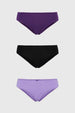 Calzón Mujer Bikini Algodón Lila