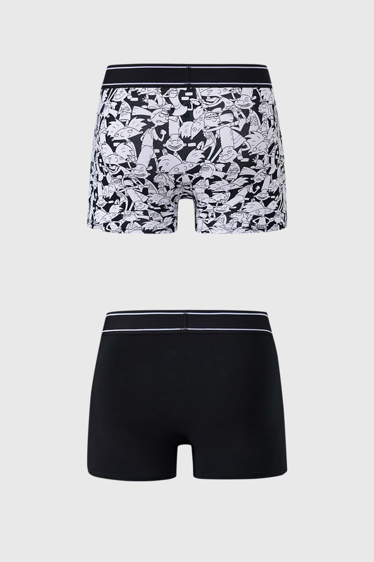 Boxer Hombre Bipack Hey Arnold Negro