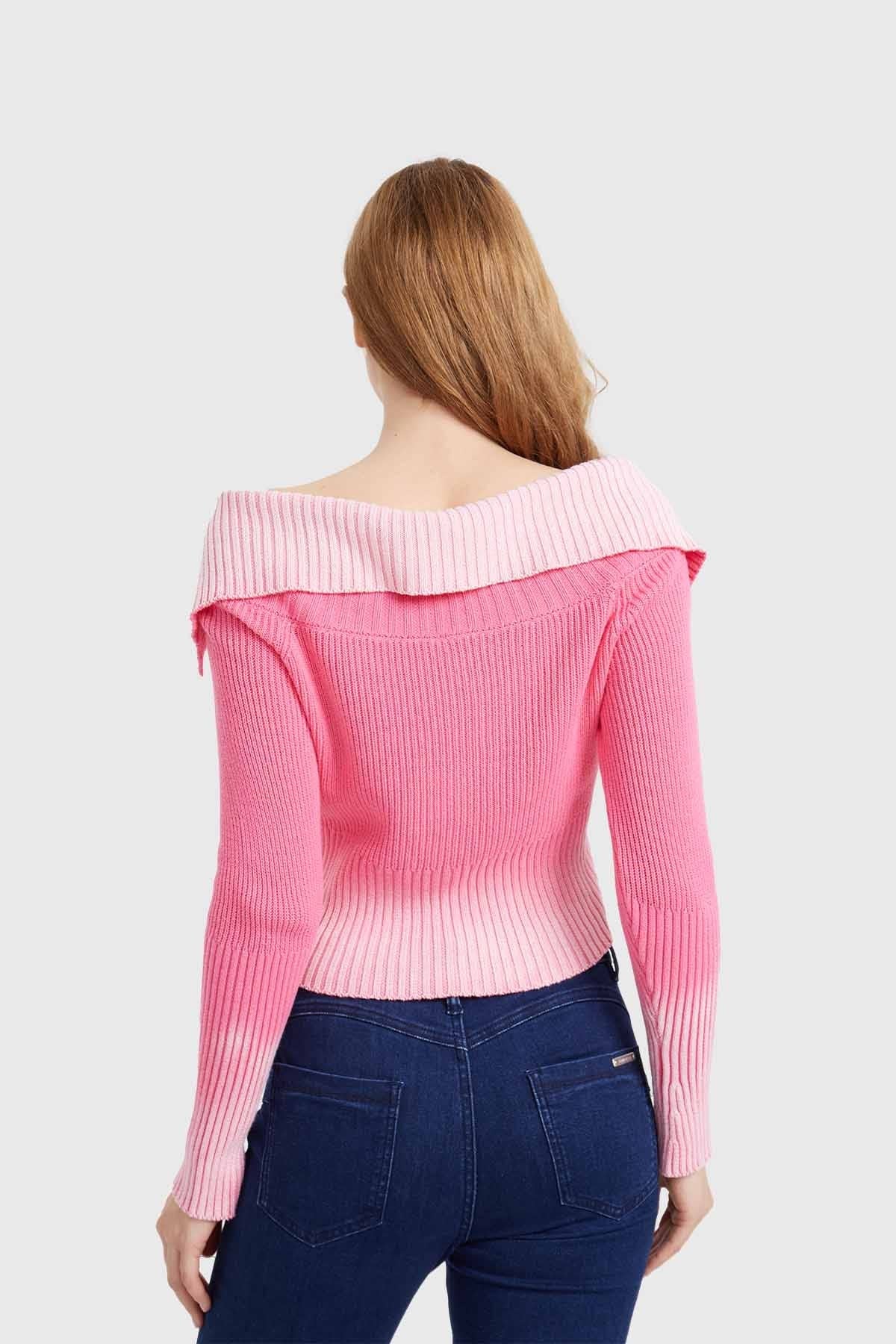 Sweater Mujer Lavado Fucsia