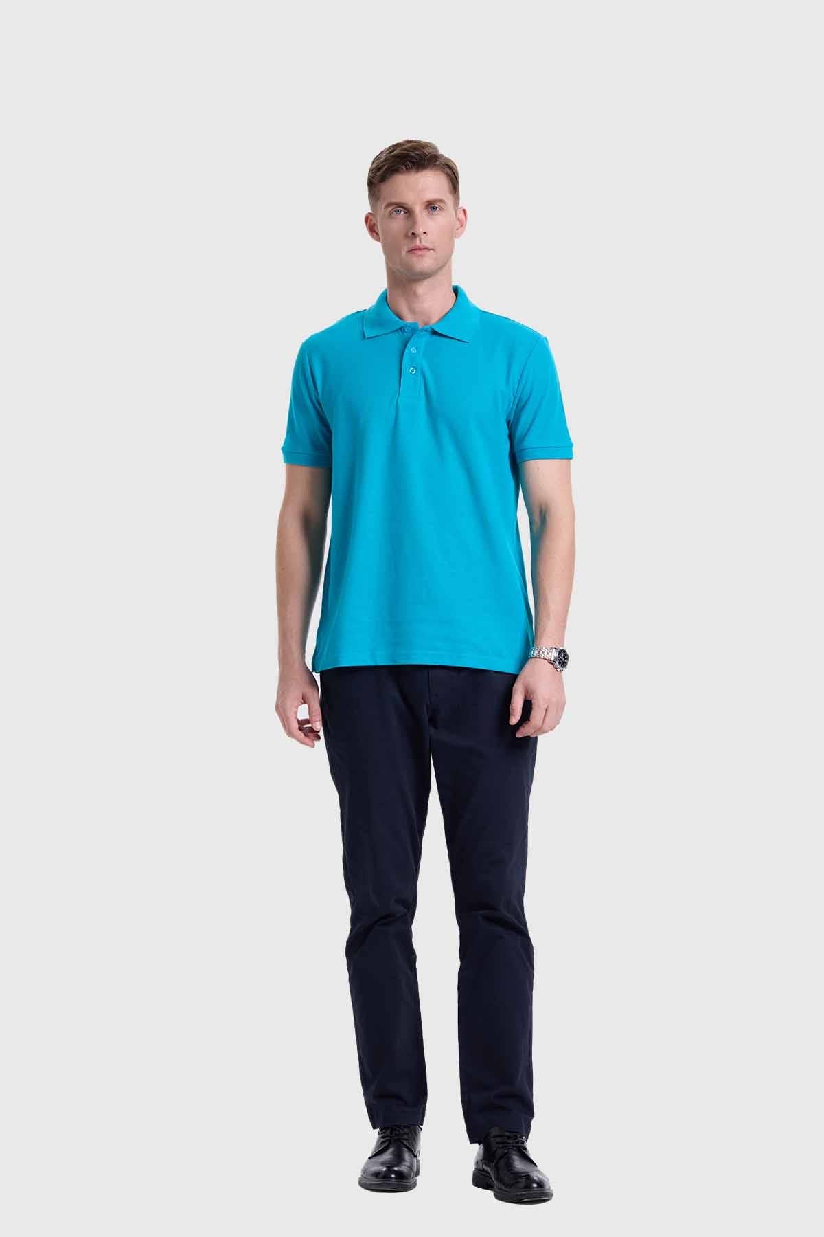 Polera Hombre Piqué Básica Calipso