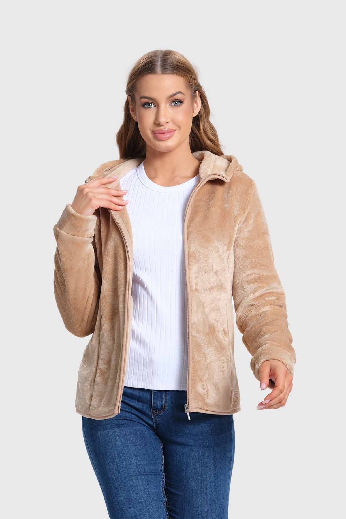 Polar Mujer Básico Beige
