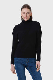 Sweater Mujer Textura Negro