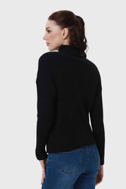 Sweater Mujer Textura Negro