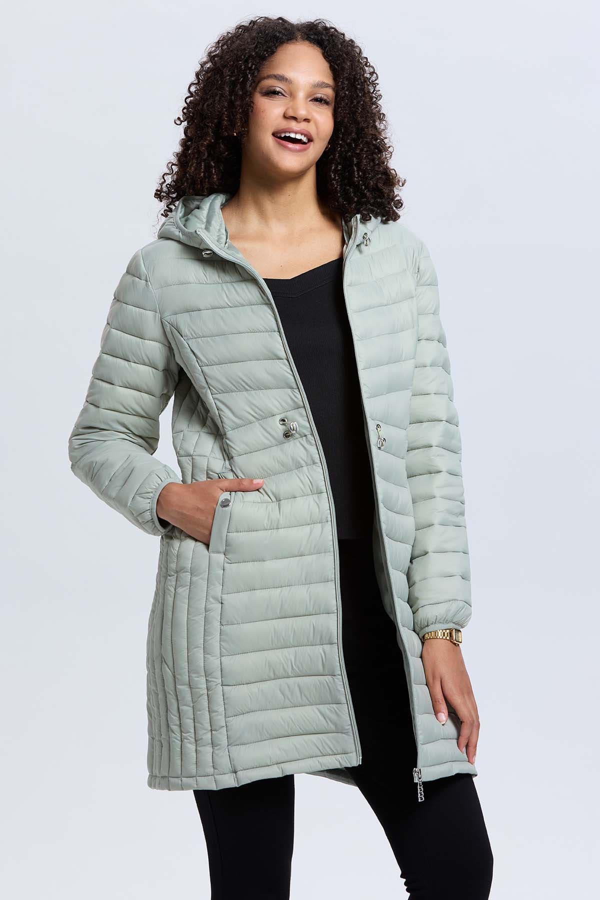Parka Mujer Modelo Largo Verde