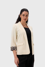 Blazer Mujer Puños Animal Arena
