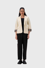 Blazer Mujer Puños Animal Arena