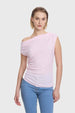 Polera Mujer Asimétrico Rosado