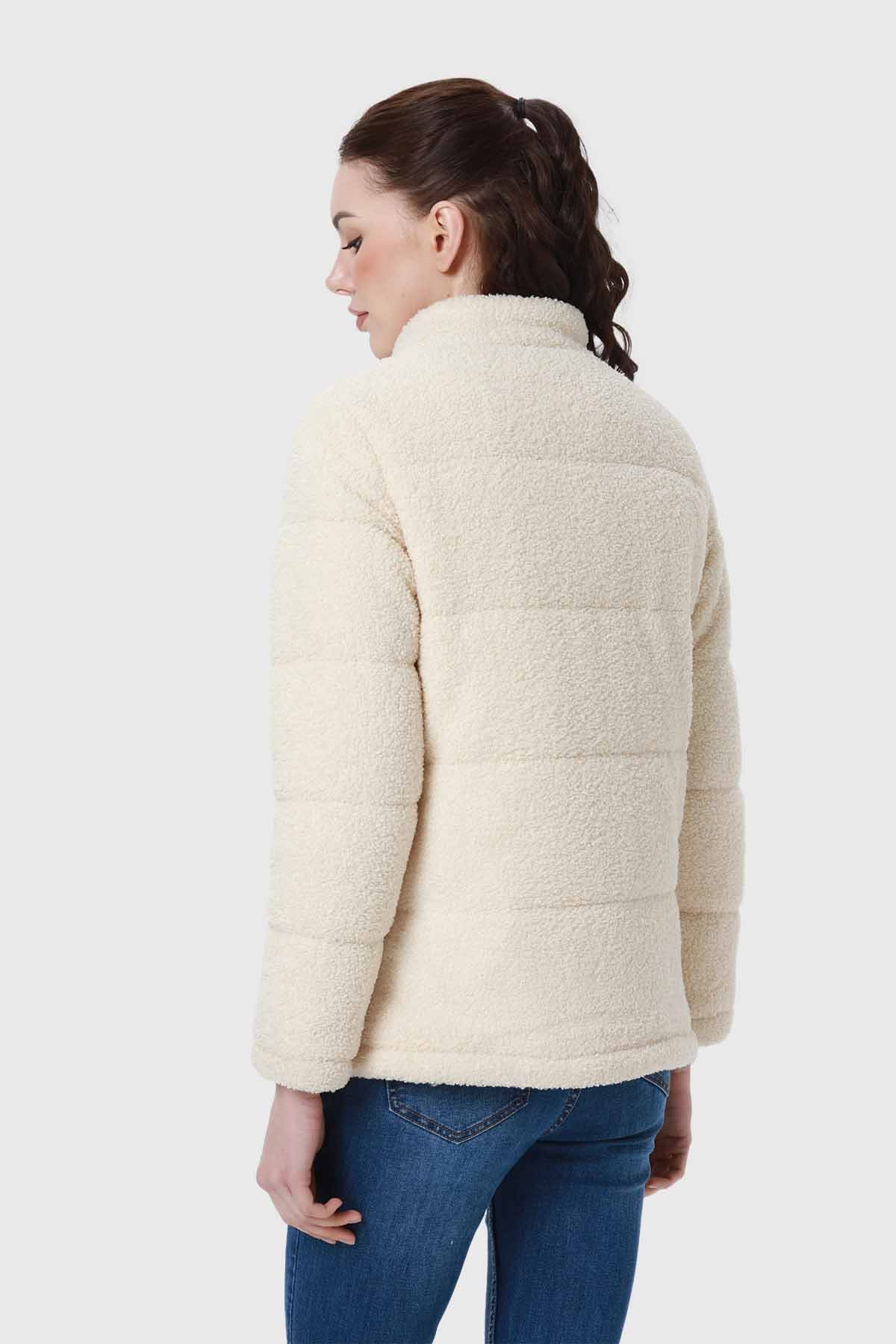 Polar Mujer Tipo Chaqueta Puffa Arena