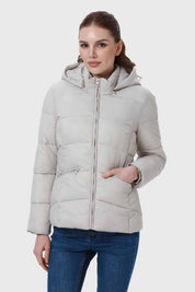 Parka Mujer Puffa Corta Beige