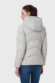 Parka Mujer Puffa Corta Beige