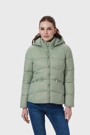 Parka Mujer Puffa Corta Verde