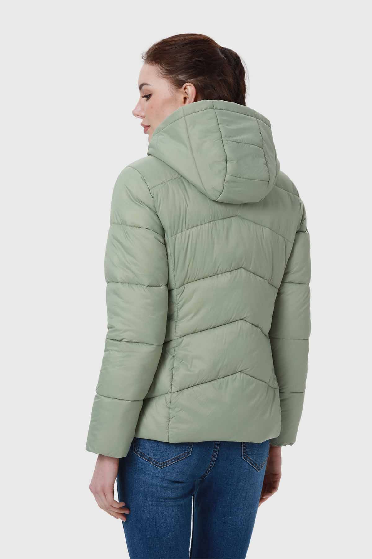 Parka Mujer Puffa Corta Verde
