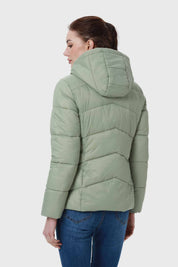 Parka Mujer Puffa Corta Verde