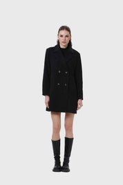 Abrigo Mujer Paño Negro