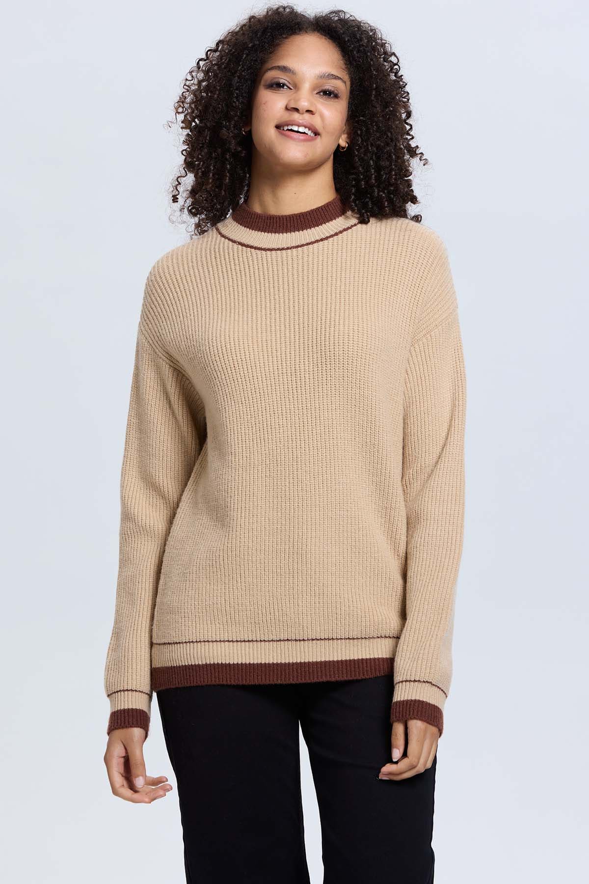 Sweater Mujer Beige
