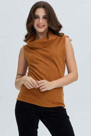 Sweater Mujer Drap Camel Oscuro