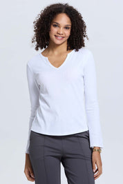 Polera Mujer Rib Lisa Crudo