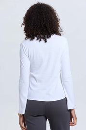 Polera Mujer Rib Lisa Crudo