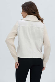 Chaqueta Mujer De Paño Beige