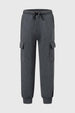 Pantalón Buzo Niño Jogger Cargo Gris