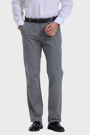 Pantalón Hombre Modelo Chino Cinturón Gris