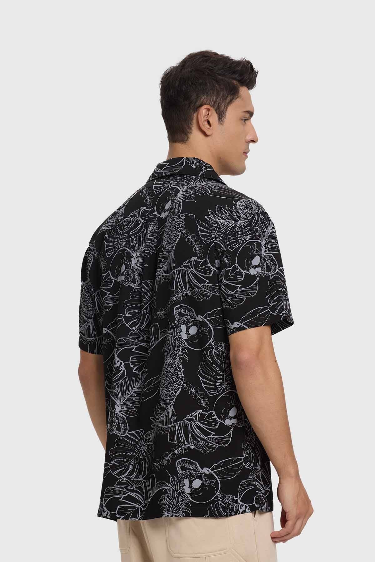 Camisa Hombre Guayabera Negro