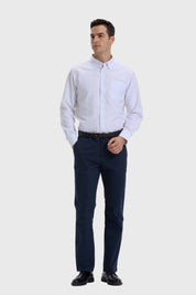 Pantalón Hombre Modelo Chino Cinturón Azul