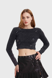 Polera Mujer Joyas Negro