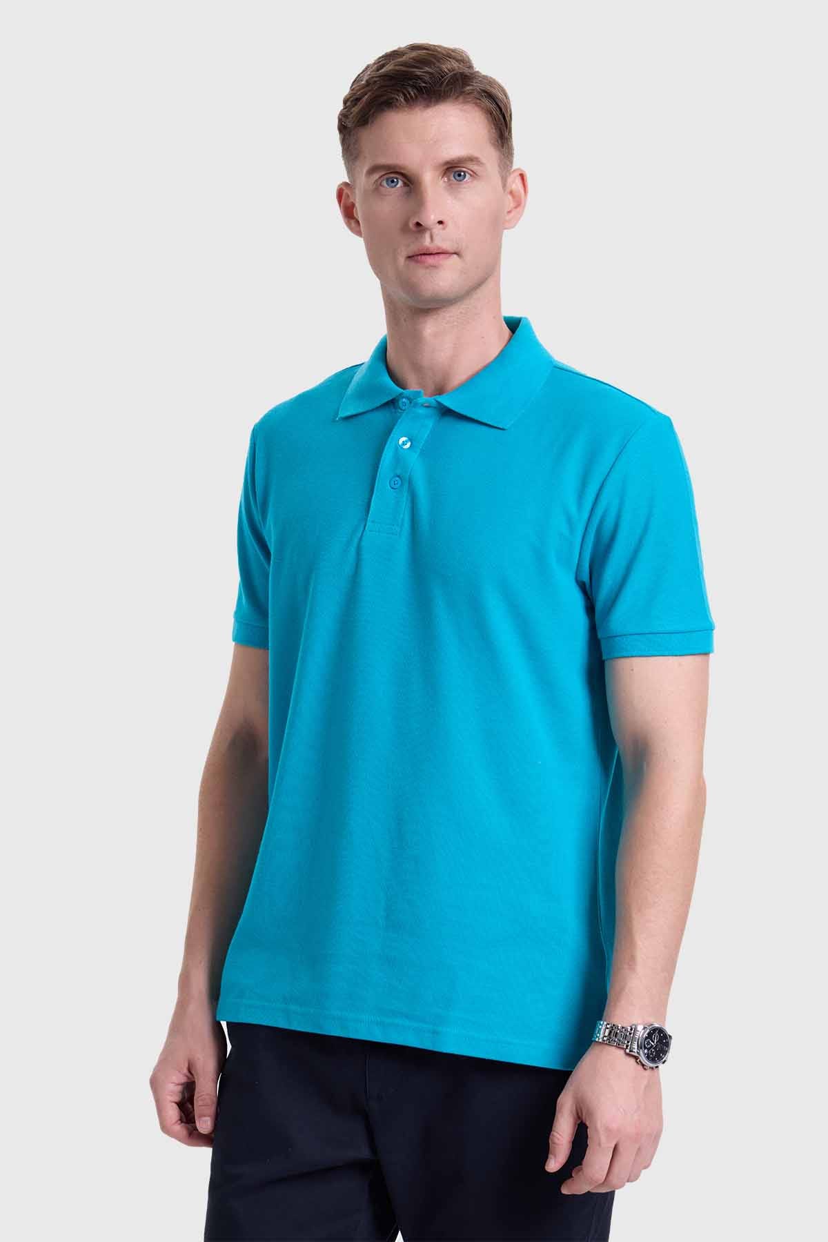 Polera Hombre Piqué Básica Calipso