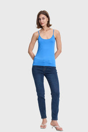 Polera Mujer Peto Pabilo Azul