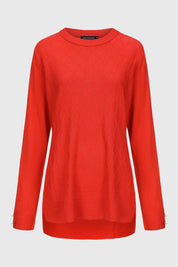 Sweater Mujer Cerrado Rojo