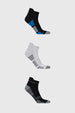Calceta Deportiva Hombre Tripack Gris I
