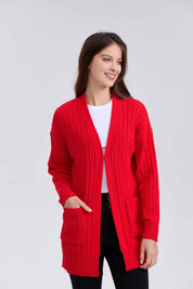 Sweater Mujer Tapado Rojo
