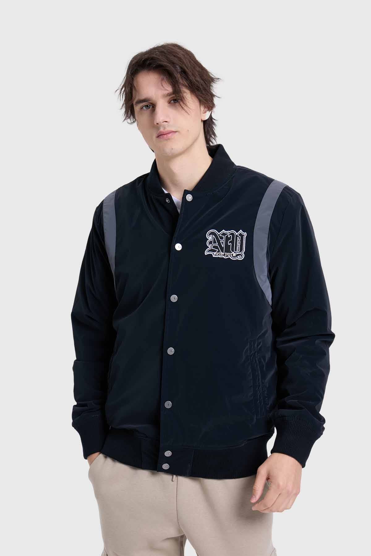 Chaqueta Hombre Bomber Negro