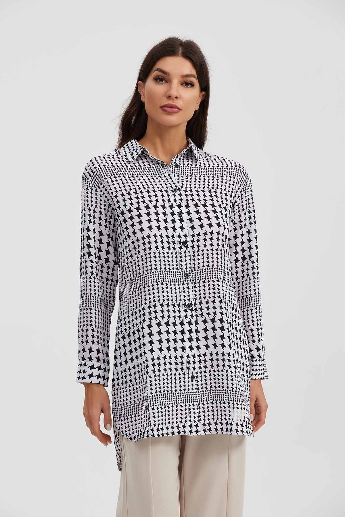 Blusa Mujer Tipo Camisa Blanco